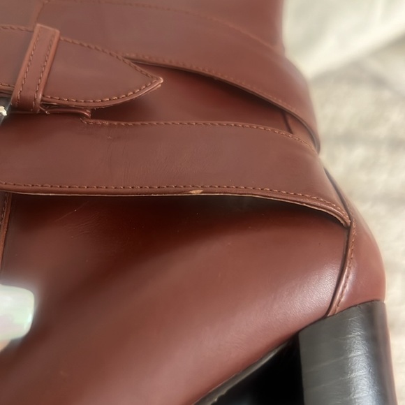Hermes Brown Heeled Boots with Buckle Detailing - Picture 13 of 13